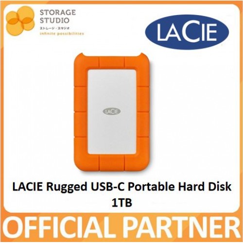 LACIE Rugged USB 3.1 Type C Portable Hard Disk